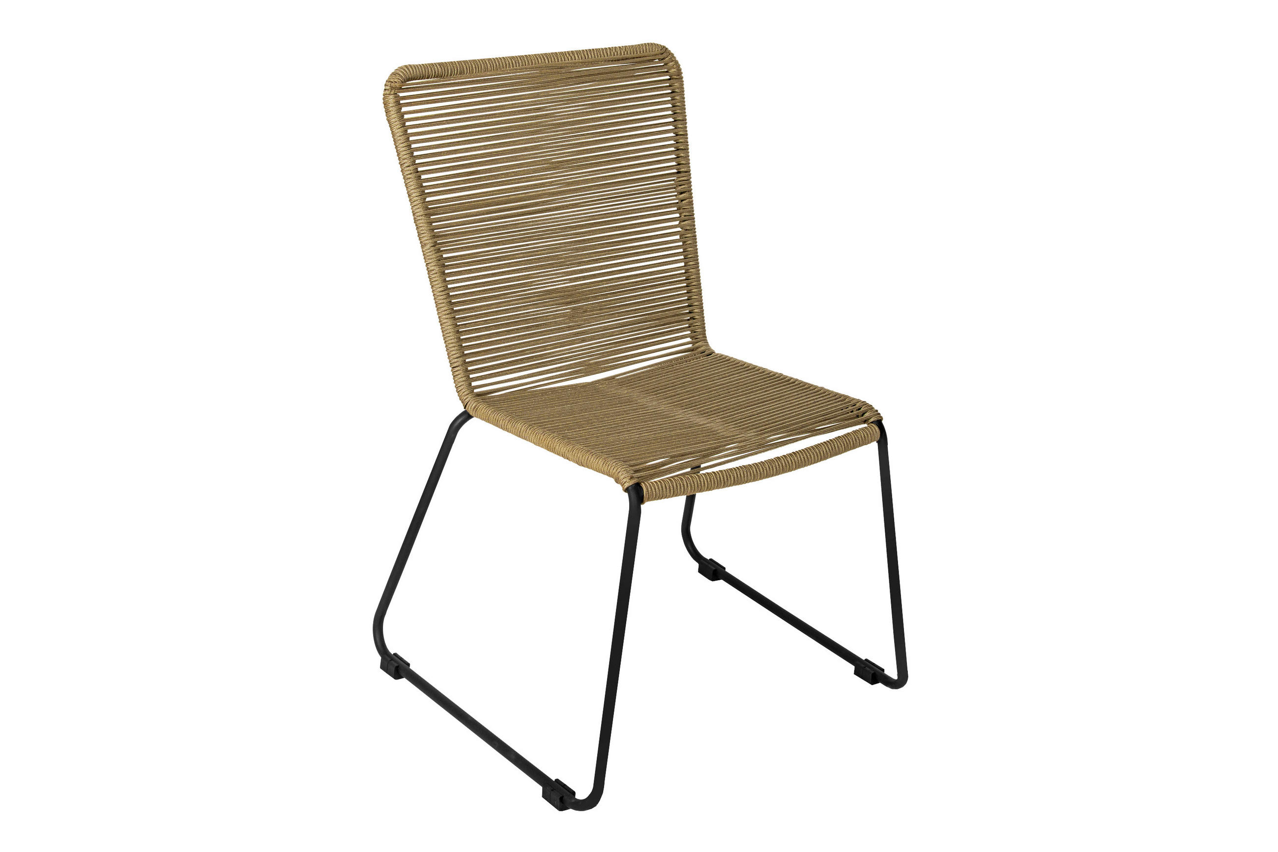 GARTENSTUHL ISRA - Taupe/Schwarz, Textil/Metall (58/88/55cm) - SAM