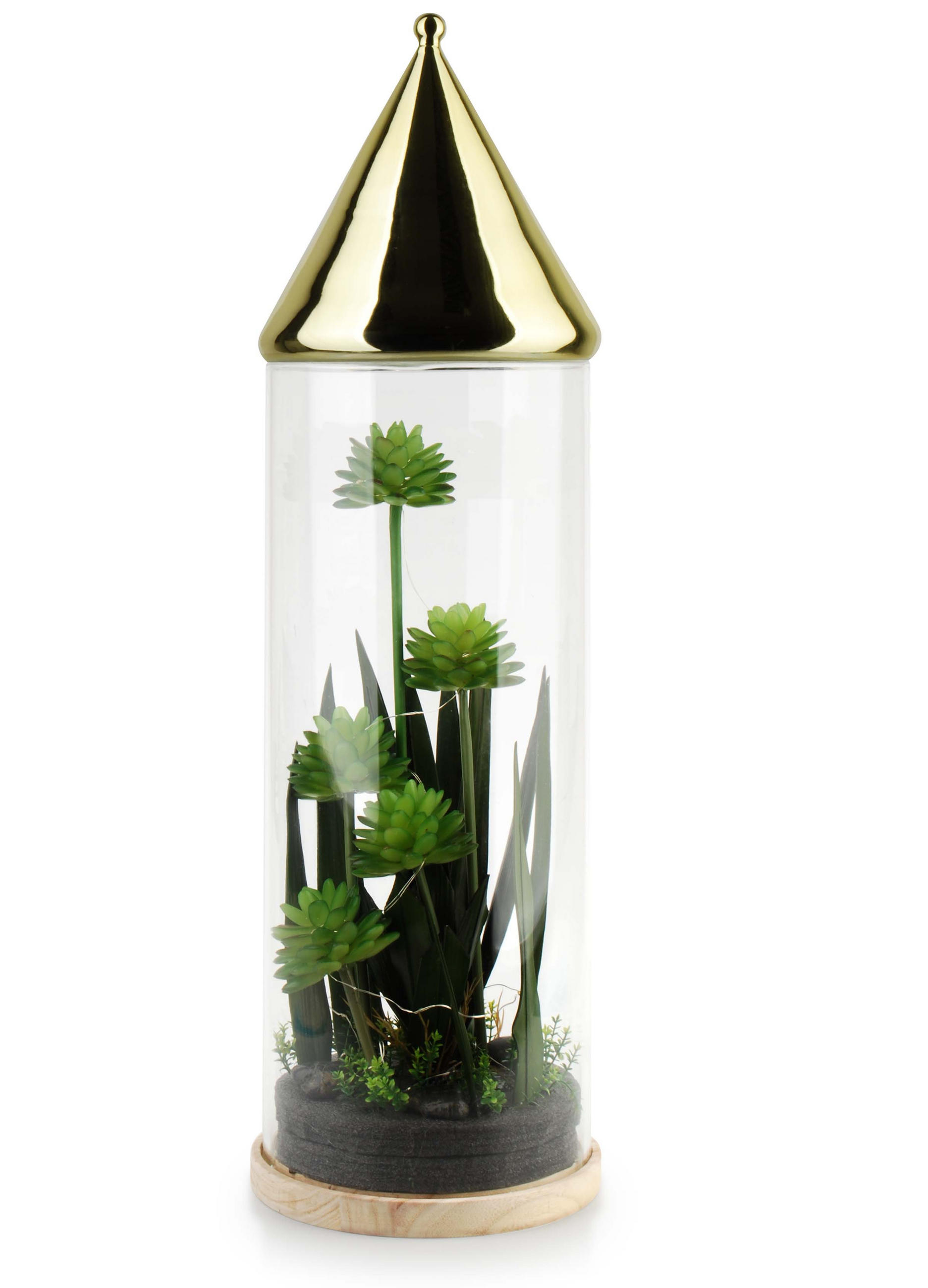 LED-LAMPE Bastien Gold 21.5/21.5/72 cm Kunstoff - Goldfarben, Kunststoff (21.5/21.5/72cm) - Mondex
