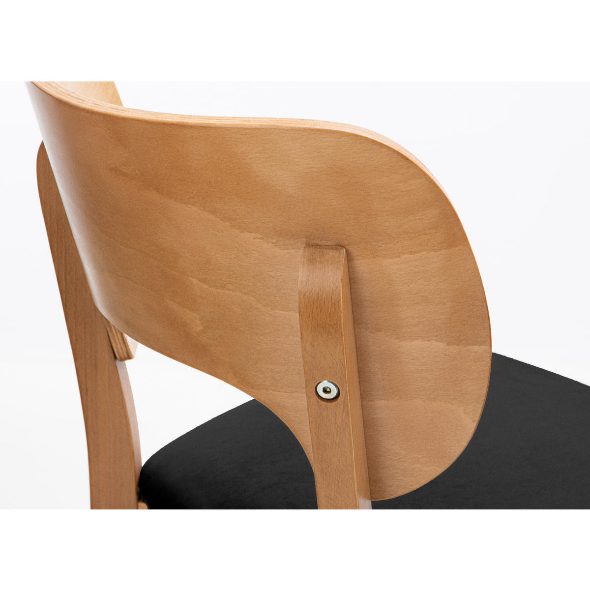 ESSZIMMERSTÜHLE LYCO (2er-Set), schwarz / Eiche hell - Eichefarben/Schwarz, Holz/Buchenholz (47/81/45cm) - KONSIMO®