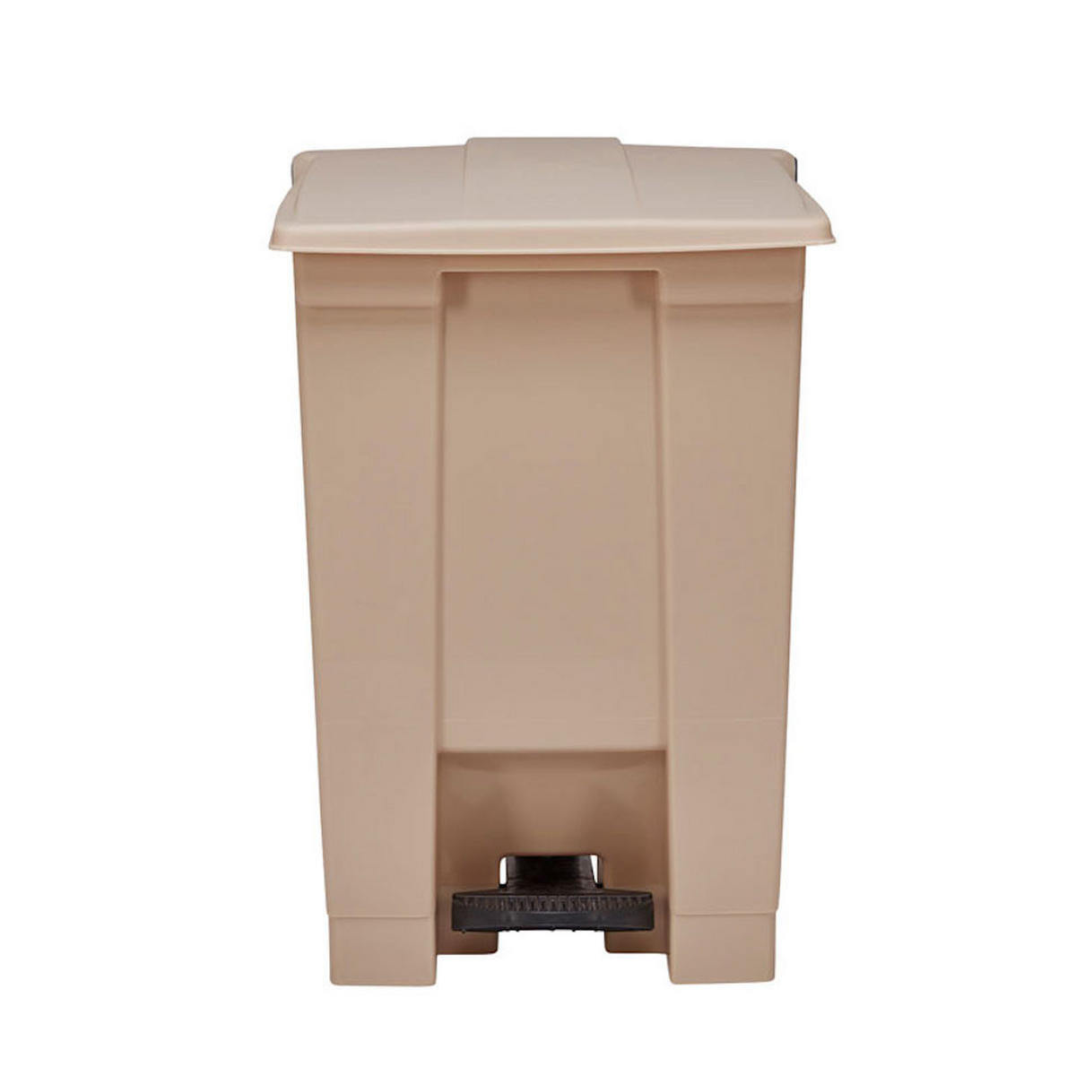 MÜLLEIMER Robuster Pedaleimer 68,1 Liter 67,3 x 41 x 50,2 cm Aus Konformen Polyethylen Beige - Beige, Metall (41/67.3/50.2cm) - PROREGAL