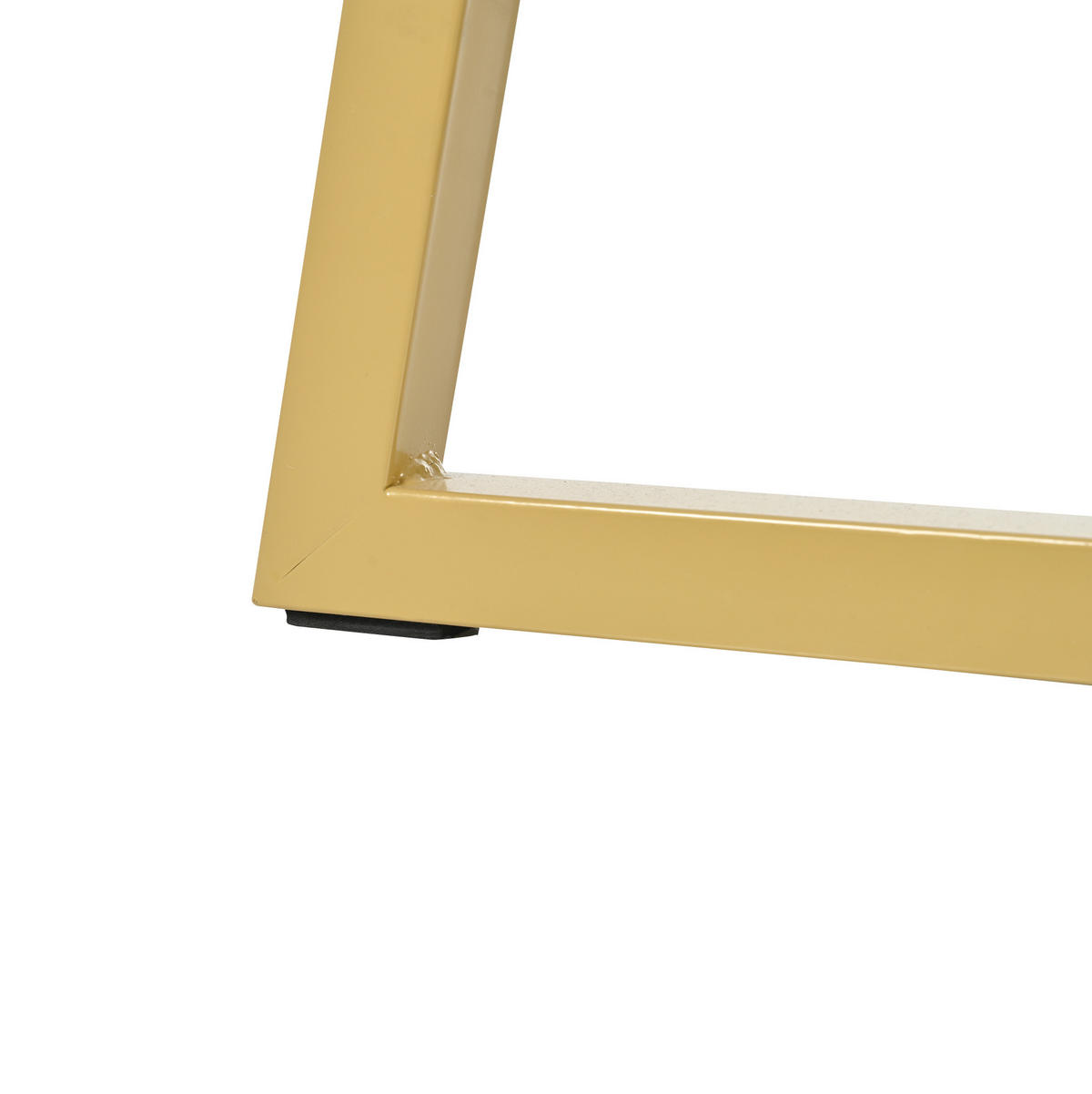 ESSTISCH 80/75 cm Weiß aus MDF und Metall mit Marmormuster - Weiß, Holzwerkstoff (80/80/75cm) - OKMYHOME