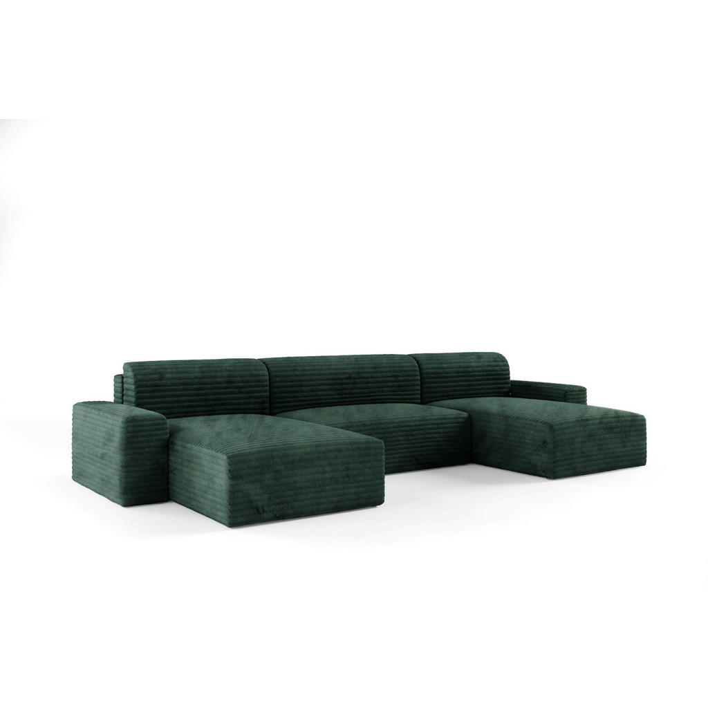 Thumbnail - Furnisell Wohnlandschaft, Grün, Textil, U-Form, 300x70x185 cm, Wohnzimmer, Sofas & Couches, Wohnlandschaften, Wohnlandsc...