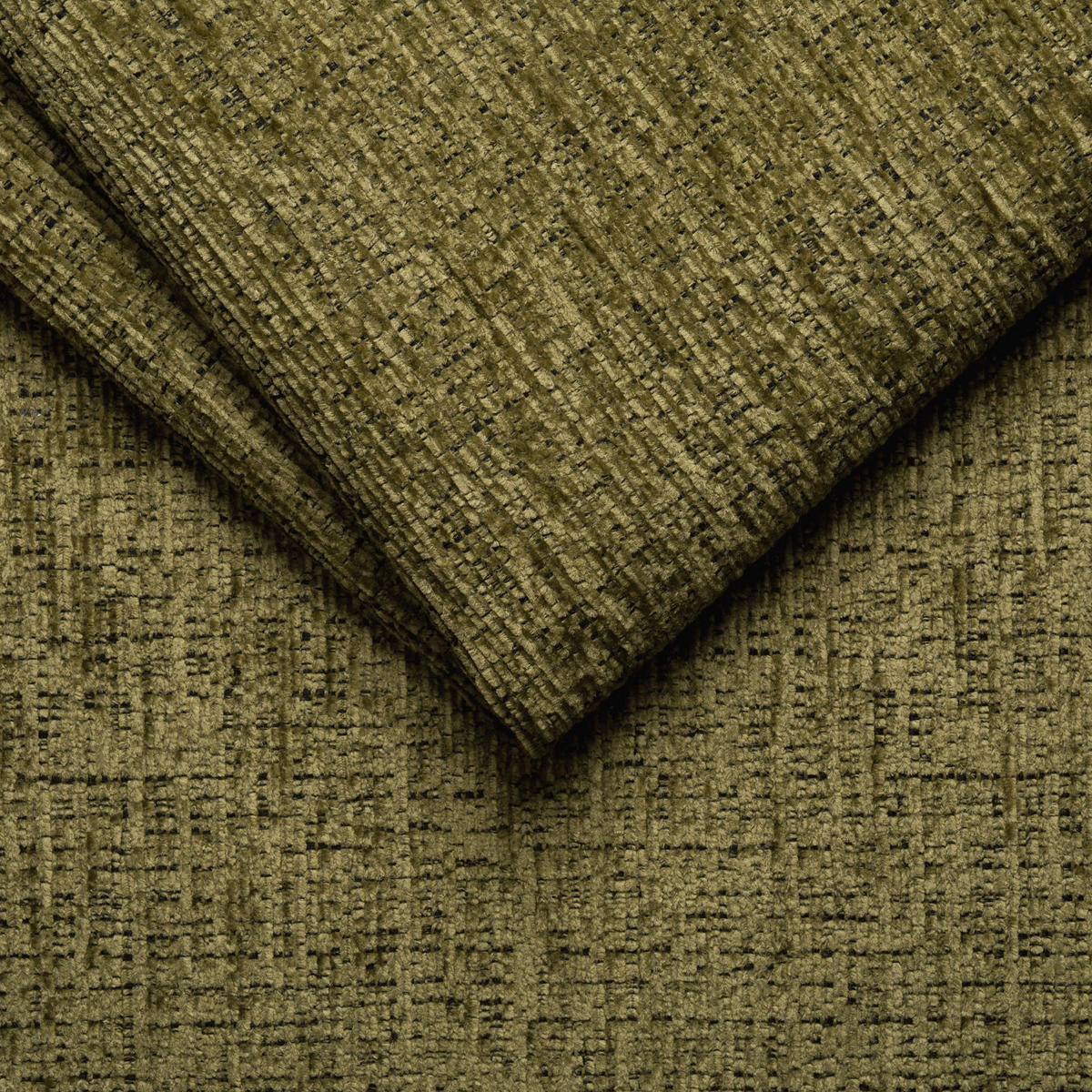 ECKSOFA CLOUDI 4-Sitzer links, olivgrün - Schwarz/Olivgrün, Holz/Textil (294/160cm) - Courtois Laville