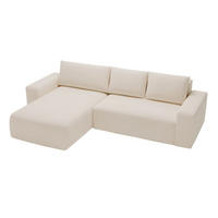 ECKSOFA Tazones Beige Links - Beige, Holz/Kunststoff (250/165cm) - Graingold
