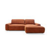ECKSOFA Cordina Orange, mit Schlaffunktion und Bettzeugbehälter, rechte seite - Orange, Holzwerkstoff (264/162cm) - Bettso