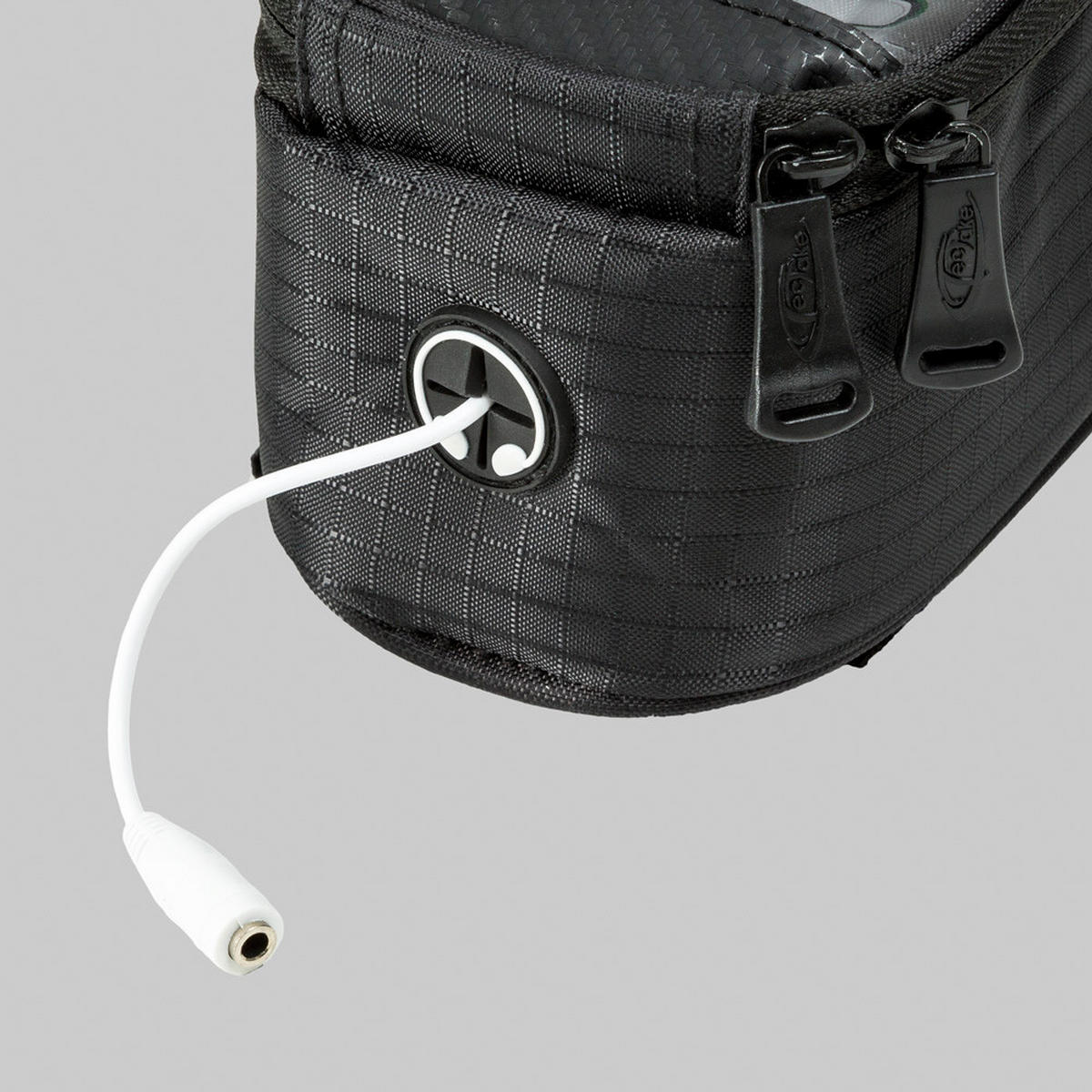 FAHRRADTASCHE mit Rahmen-Befestigung schwarz - Schwarz, Kunststoff (8.5/8.5/18cm) - tectake