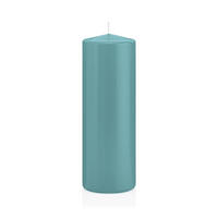 STUMPENKERZEN Türkis Ø 68 x 200 mm, 12 Stück - Türkis, Paraffin (7/20cm) - Wiedemann Kerzen