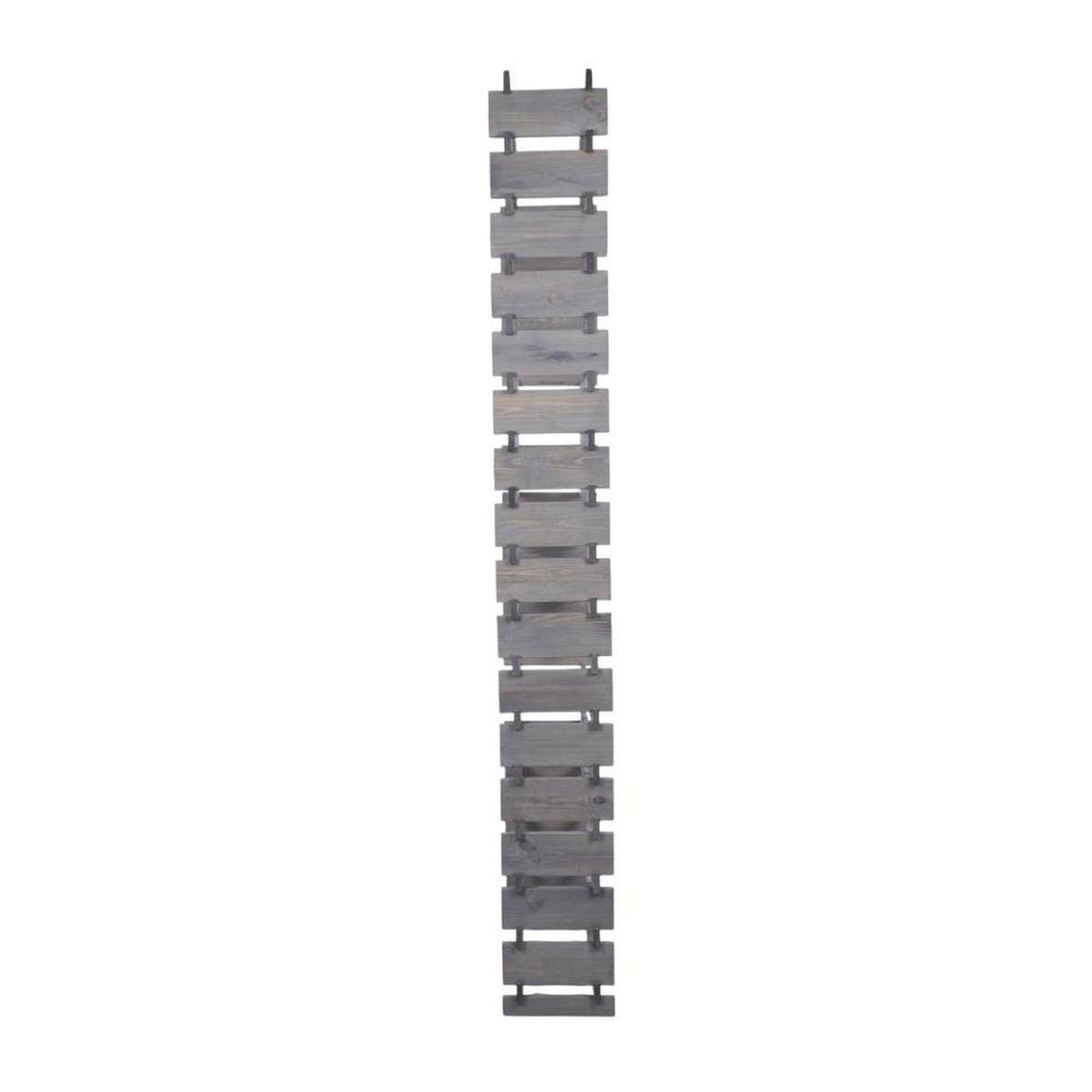 WEINREGAL VINOTECA FLEX PRO HxBxT 233x65x28cm 102 Flaschen auf 17 Ebenen Grau - Grau, Holz (65/233/28cm) - PROREGAL