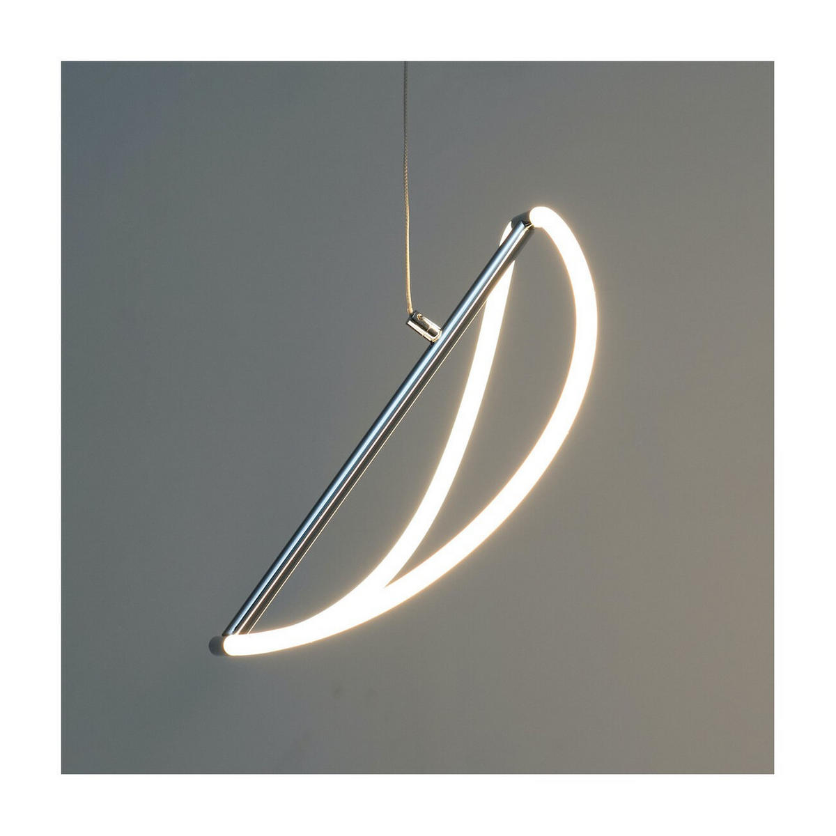 HÄNGELEUCHTE Molfaro, Silber/Chrom, 26cm - Chromfarben, Metall (26/40/26cm) - KOSILUM