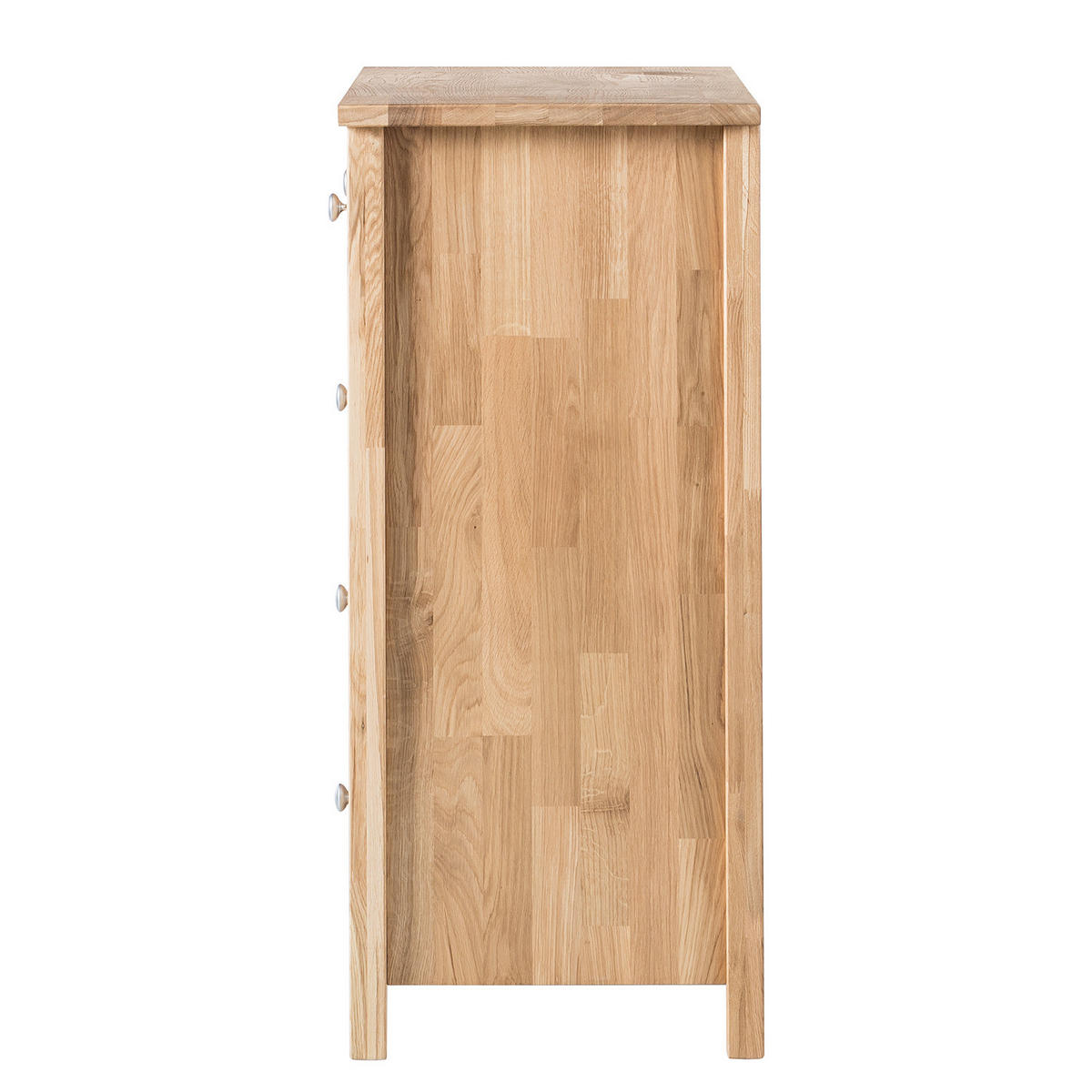 KOMMODE - Eiche massiv - Eichefarben, Holz (90/90/40cm) - home24