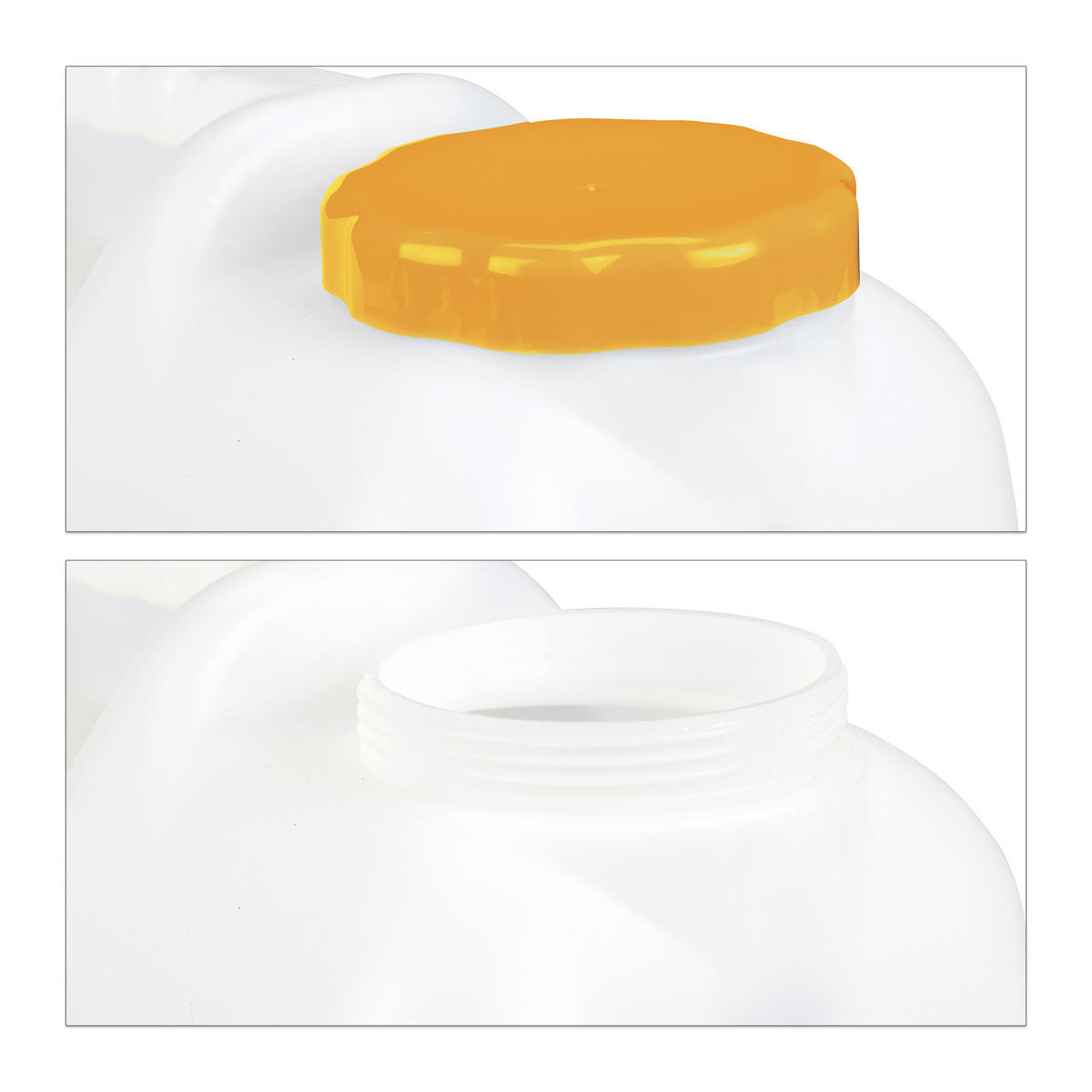 WASSERKANISTER - Weiß, Kunststoff (15L) - Relaxdays