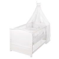 BABYBETT Hase 70 x 140 cm weiß - Weiß, Holzwerkstoff (70/140cm) - Roba