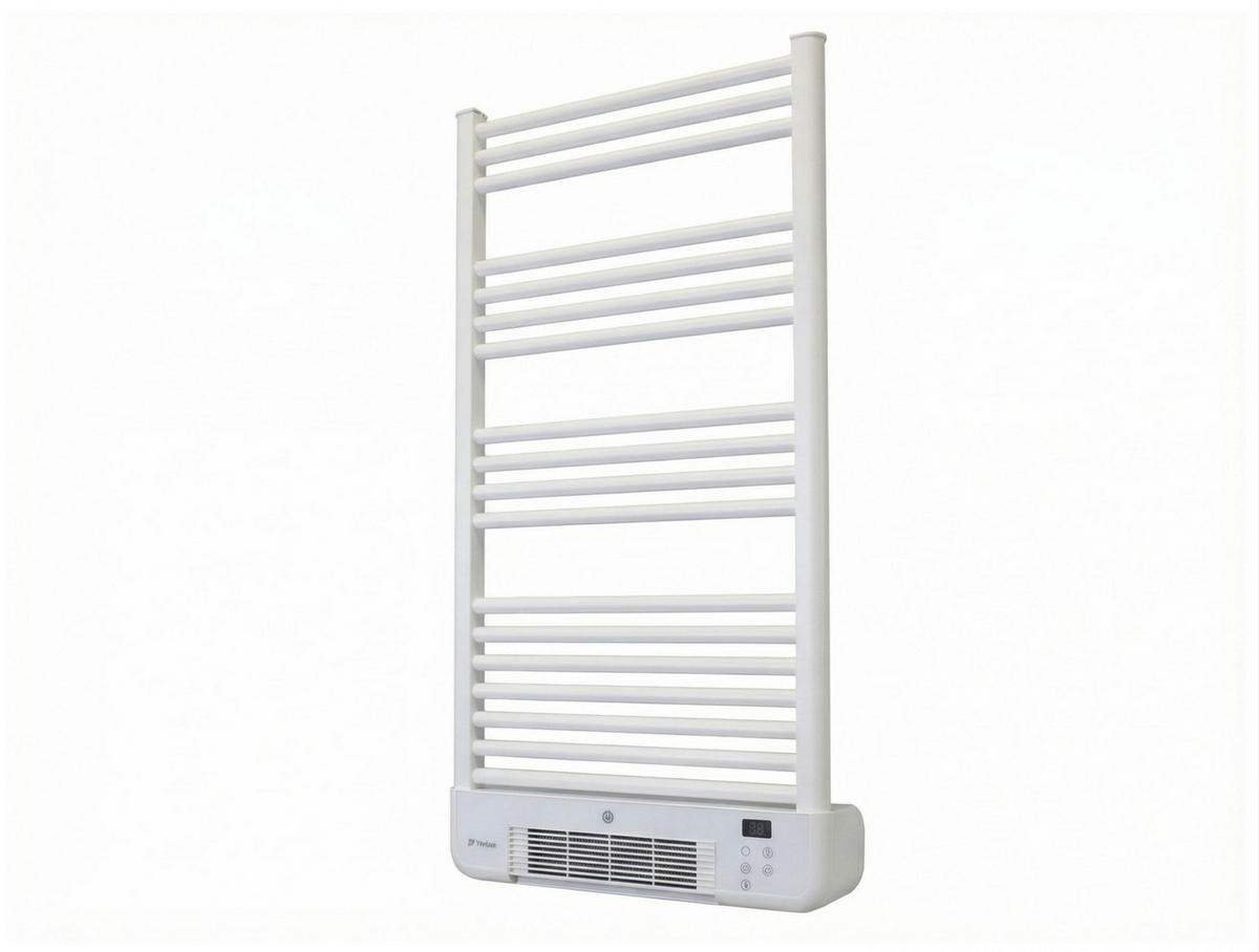 HANDTUCHTROCKNER Weiß mit Elektrosystem und Wandhalterung 2000 W - Weiß, Metall (54/102/14cm) - Purline