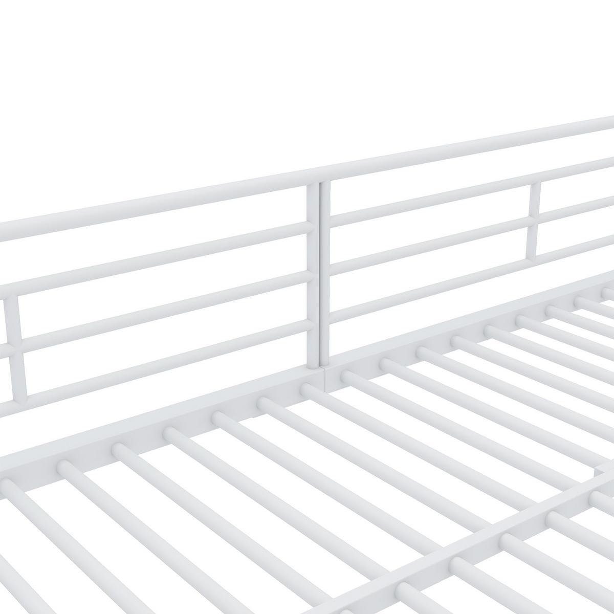 ETAGENBETT Eisen 90/200 cm Weiß - Weiß, Metall - Raumix