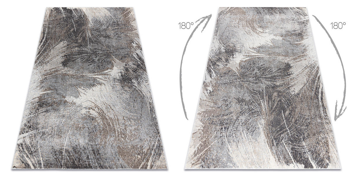 TEPPICH Fusion 120/170 cm - Grau, Textil (120/170cm) - rugsX