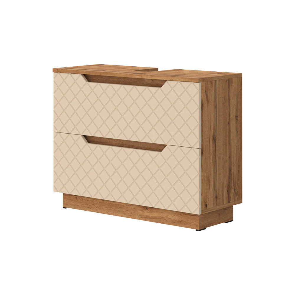 DISKBÄNKSSKÅP Lotta Kaschmir 79.6x62.5 cm med 2 lådor Kashmir 62.5/79.6/32 cm