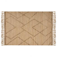 TEPPICH geflochten Beige 200/300 cm Handere - Beige, Naturmaterialien (200/300cm) - Beliani