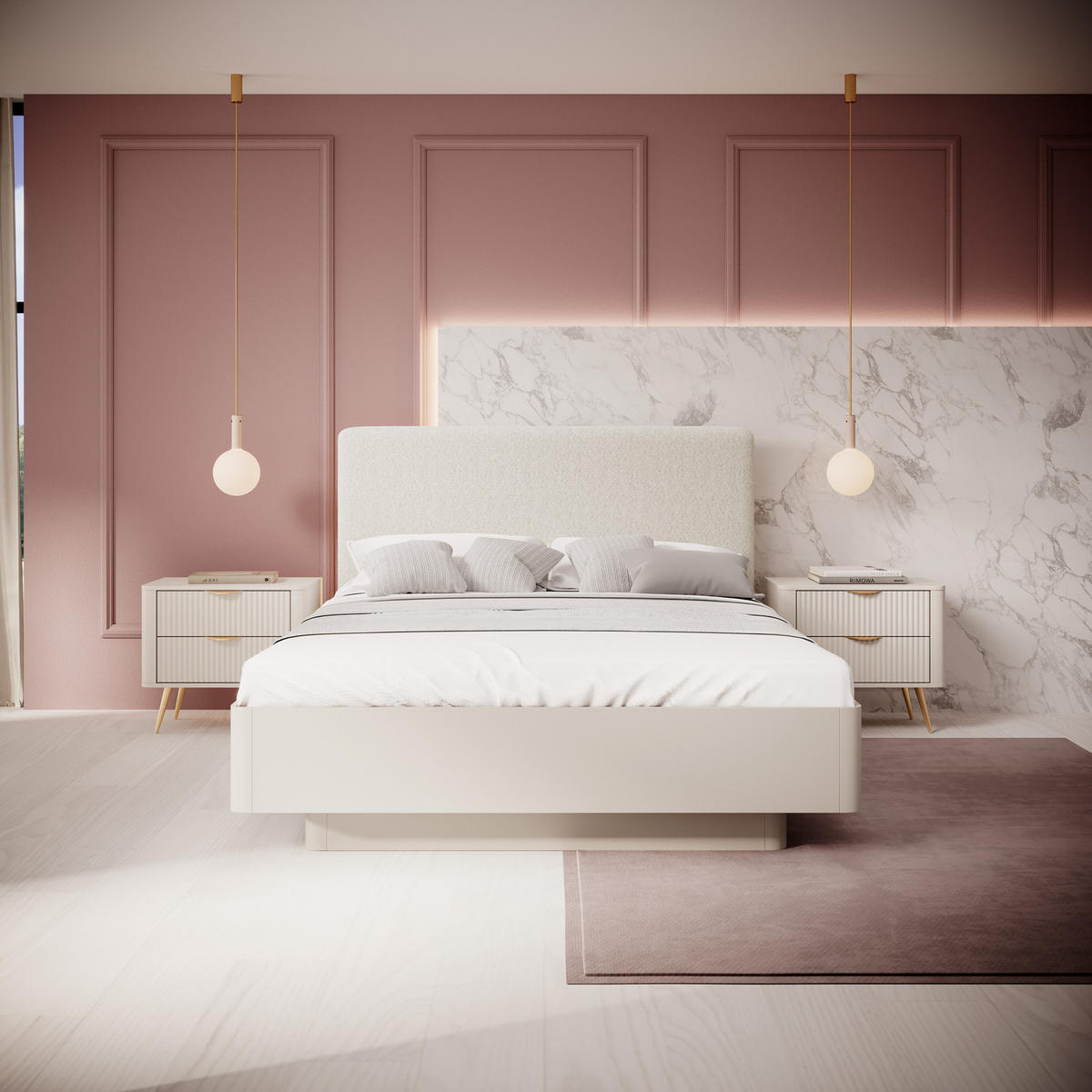 BETT Flore Beige 160x200 cm - Metallrahmen - Bettkasten - Gasdruckfedern - Beige, Holzwerkstoff/Textil (160/200cm) - Ravio