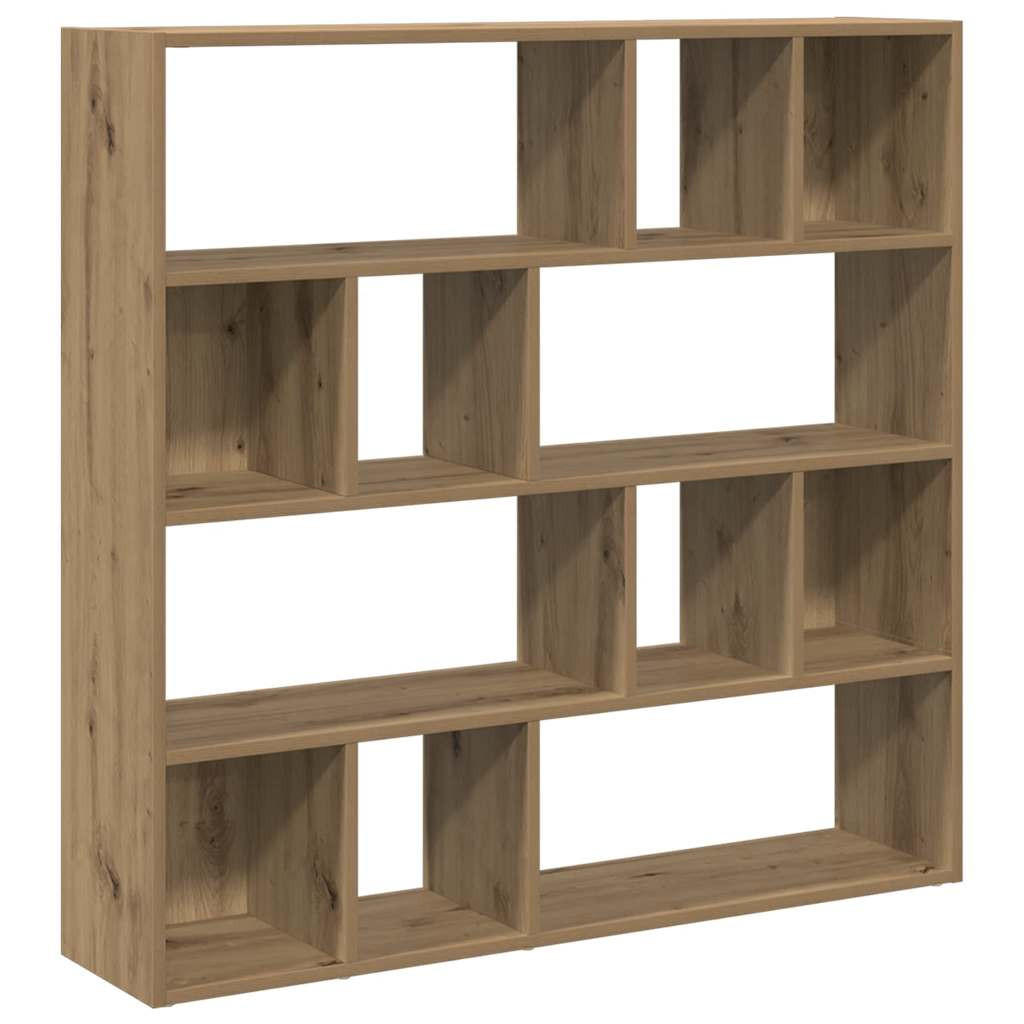 BÜCHERREGAL/RAUMTEILER Artisan-Eiche 105/24/102 Cm - Hellbraun, Holzwerkstoff (24/102/105cm) - vidaXL