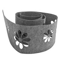SICHTSCHUTZSTREIFEN Design Vlies Dekor Sonnenblume Einzelstreifen Hellgrau 2,55m - Hellgrau, Kunststoff (260/19cm) - ZAUN|ZU