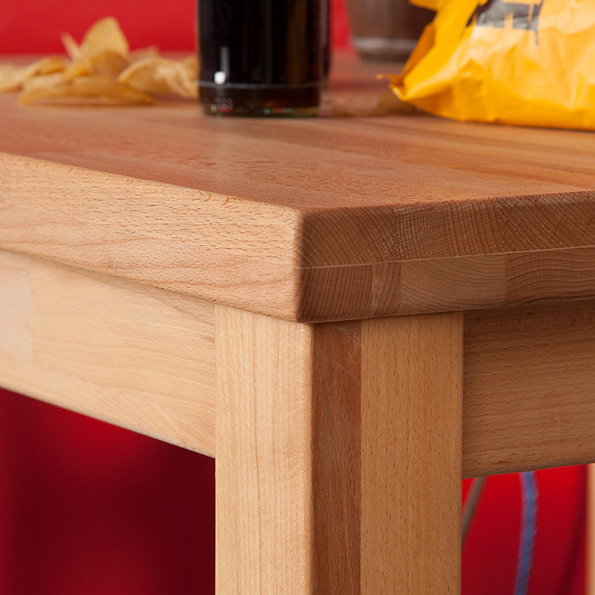 BARTISCH - Kernbuche massiv - Kernbuche, Holz (80/80/95cm) - home24