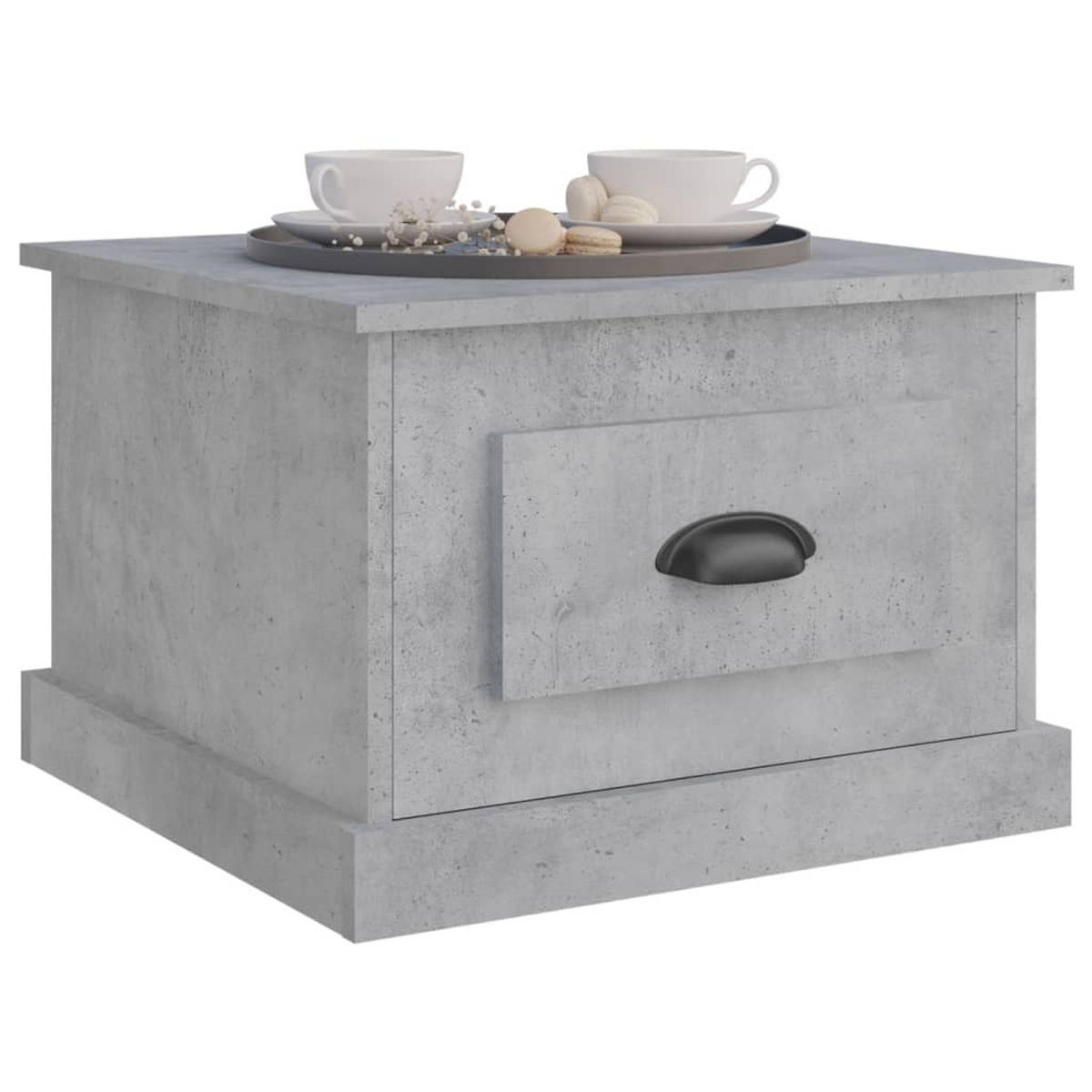 COUCHTISCH Betongrau 50x50x35 cm Holzwerkstoff - Grau, Holzwerkstoff (50/50/35cm) - furnicato