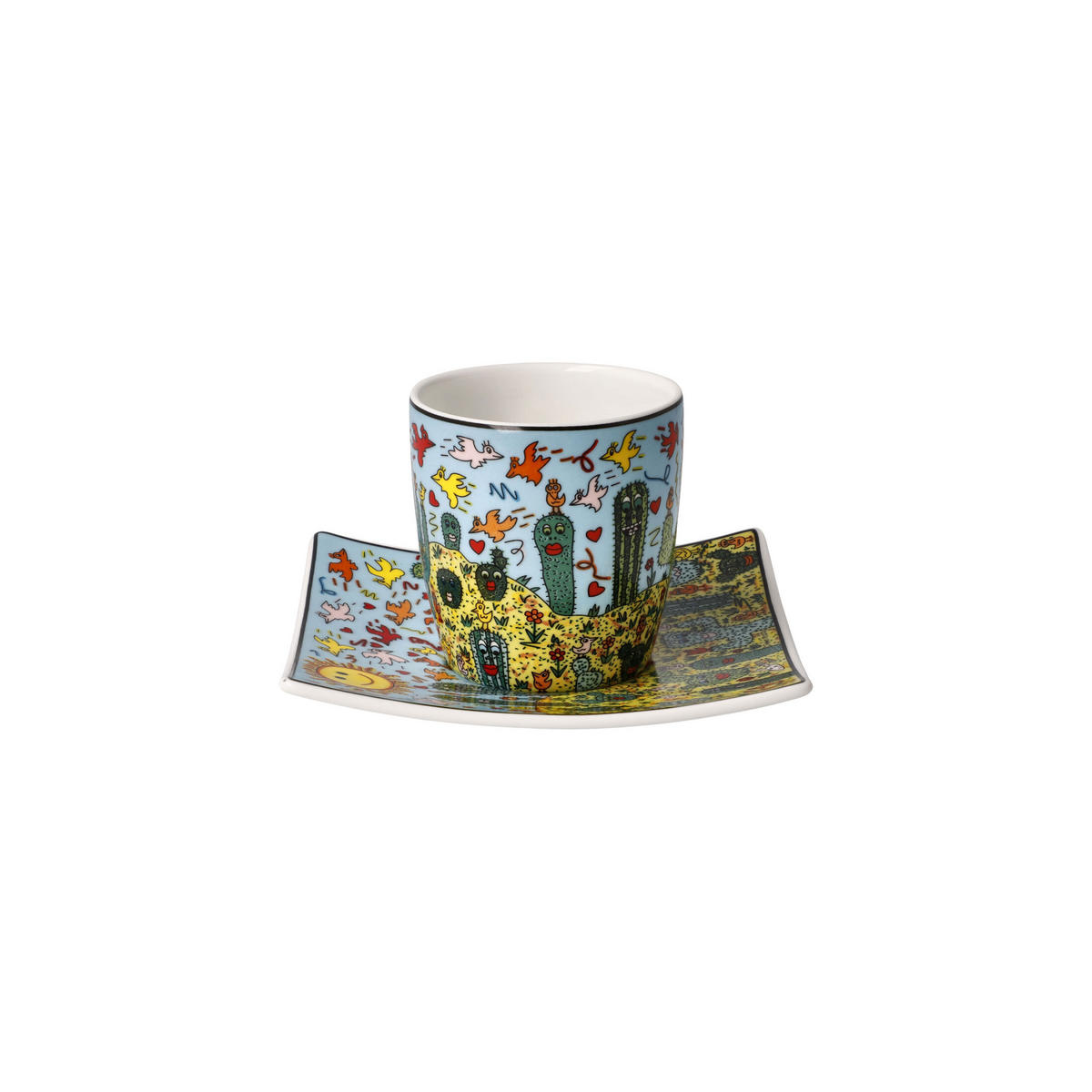 ESPRESSOTASSE James Rizzi - Desert Life, Fine Bone China, Bunt, 0.1 L - Multicolor, Keramik (0.1L) - Goebel