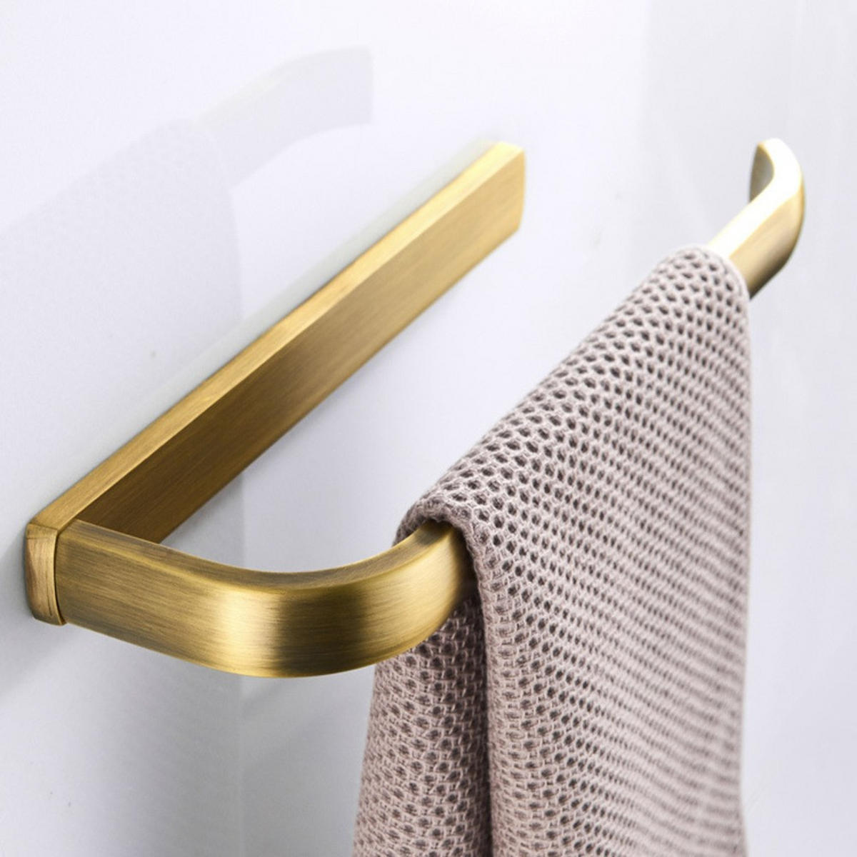 HANDTUCHHALTER, Aus Messing, Länge 29 cm - Gelb, Metall (2.6/8.8/29cm) - Weltevree