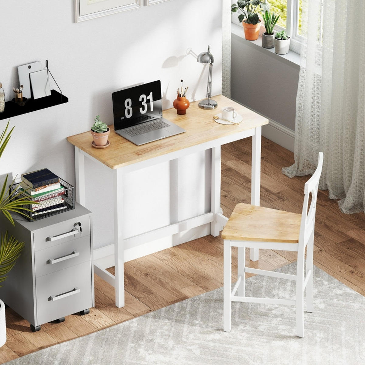 BARTISCH 108/48/91 cm mit Eichenoptik DE-39910 Natur - Eichefarben, Holzwerkstoff (48/108/91cm) - ComfortXL