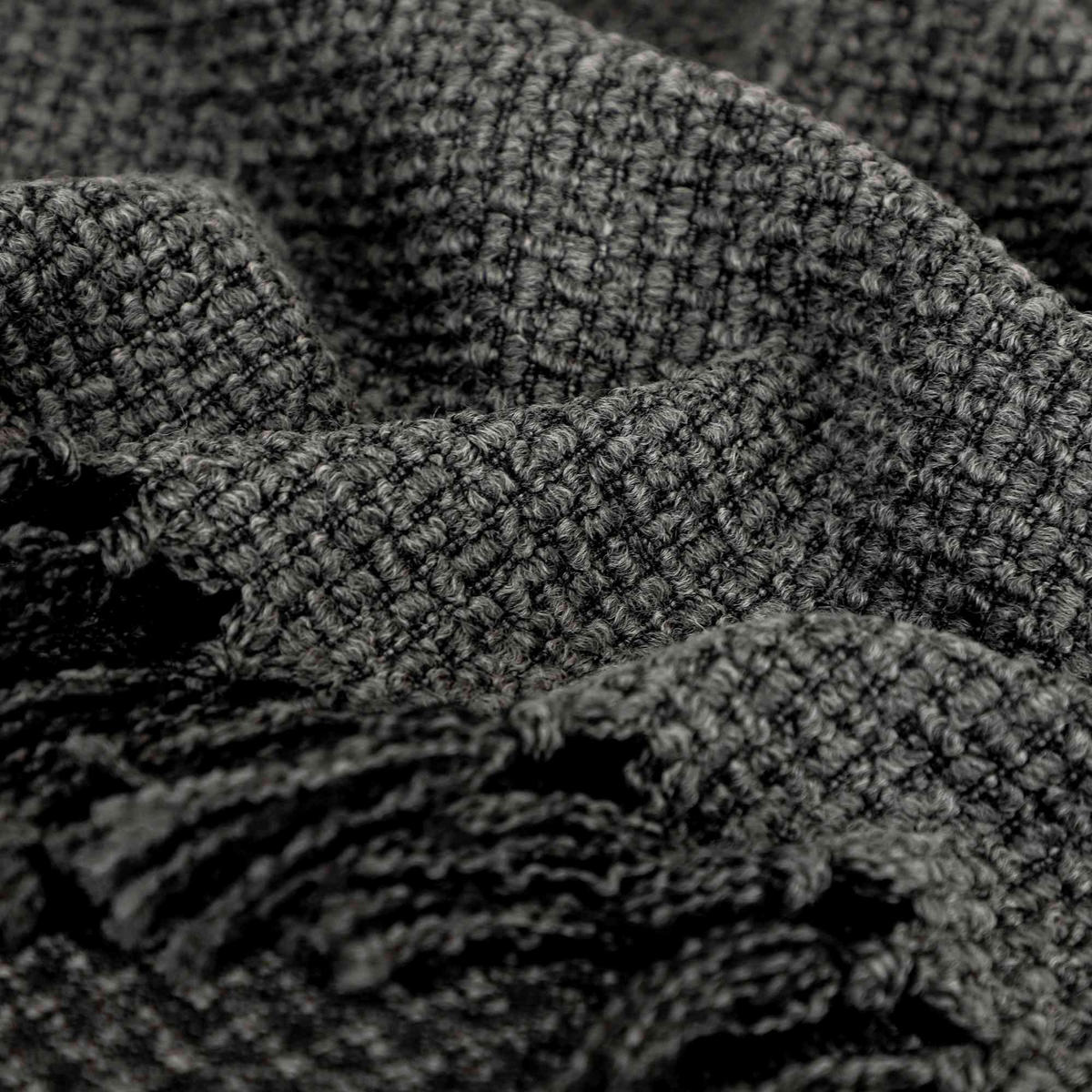 WOHNDECKE TEXTURE - Anthrazit, Textil (140/200cm) - Sportalm Kitzbühel