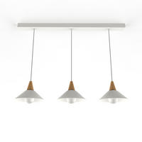 HÄNGELEUCHTE Funnel Linear - Weiß, Metall (25/100/16cm) - Lumicom