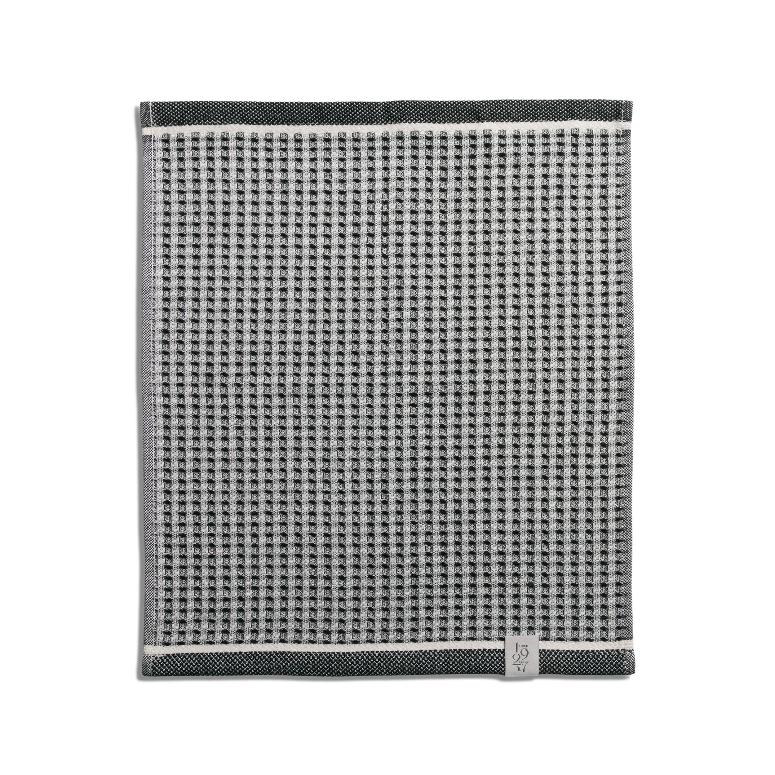 SEIFTUCH NEW HERITAGE - Schwarz/Naturfarben, Textil (30/30cm) - MÖVE