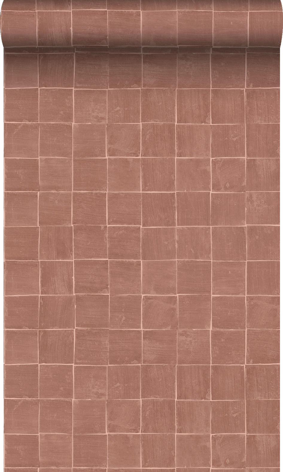 TAPETE Fliesenmuster 50 x 900 cm - Braun, Papier (50/900cm) - Origin Wallcoverings