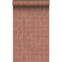 TAPETE Fliesenmuster 50 x 900 cm - Braun, Papier (50/900cm) - Origin Wallcoverings