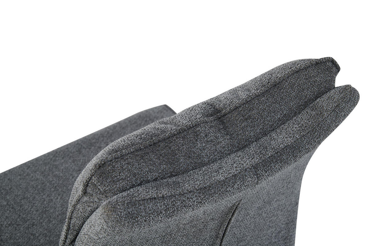 SCHWINGER-STUHL 2er Set Rom Stühle in Anthrazit - gemütliches Design - B/H/T: 47x94x61 cm - Anthrazit, Textil (61/94/47cm)