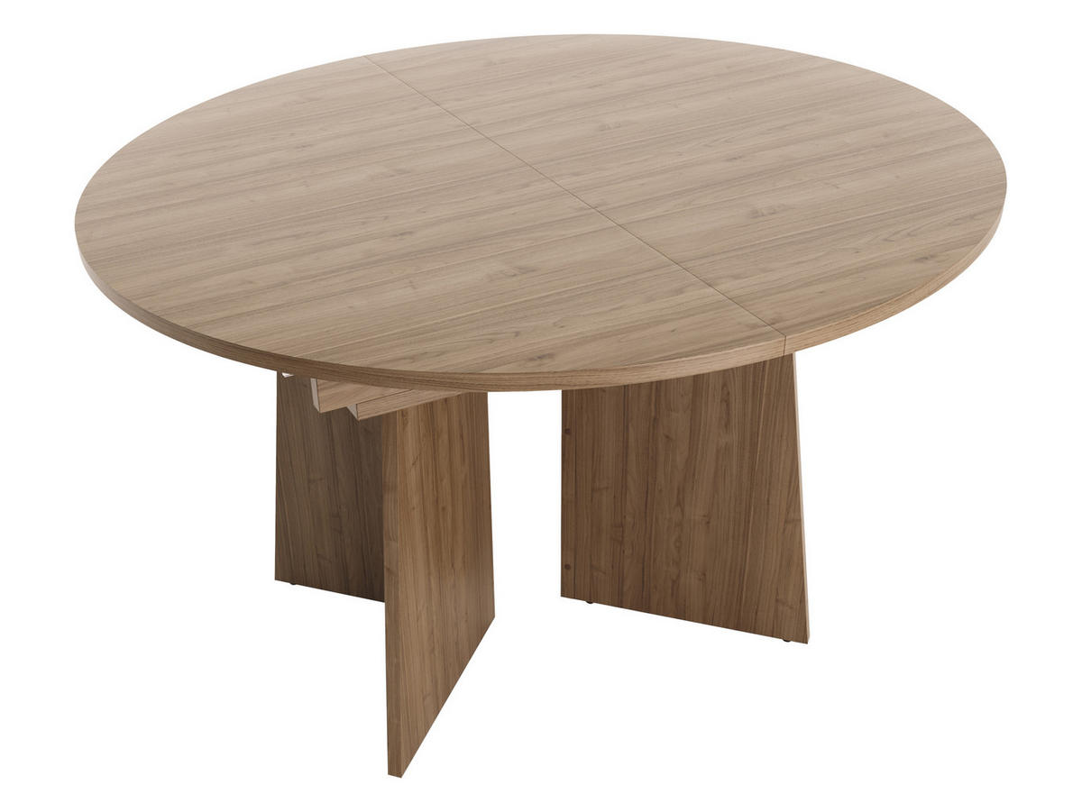 ESSTISCH Aurena AU09 - Nussbaumfarben, Holzwerkstoff (120/120/77cm) - MIRJAN24