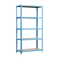 SCHWERLASTREGAL Big Muli HxBxT 200 x 120 x 50 cm 5 Fachböden Fachlast 200 kg Blau - Blau, Metall (120/200/50cm) - PROREGAL