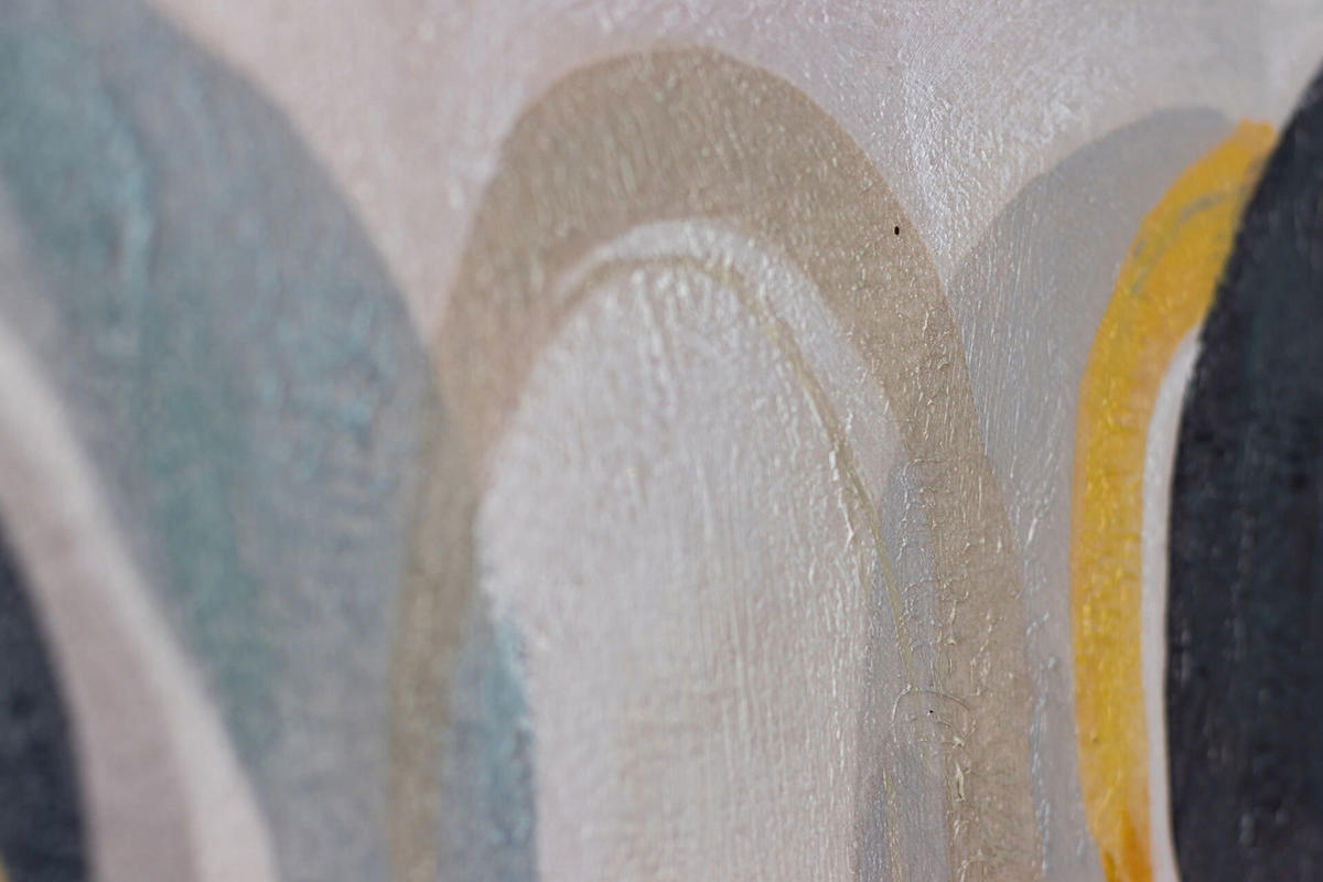 ACRYLBILD HANDGEMALT 40/40 cm - Beige/Grau, Holz/Textil (0.78/40cm) - KUNSTLOFT