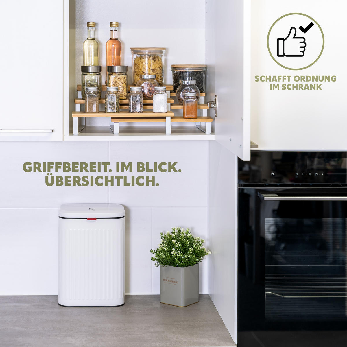 GEWÜRZREGALE 2er-Set, weiß - Weiß, Holz (32/14/27cm) - bremermann