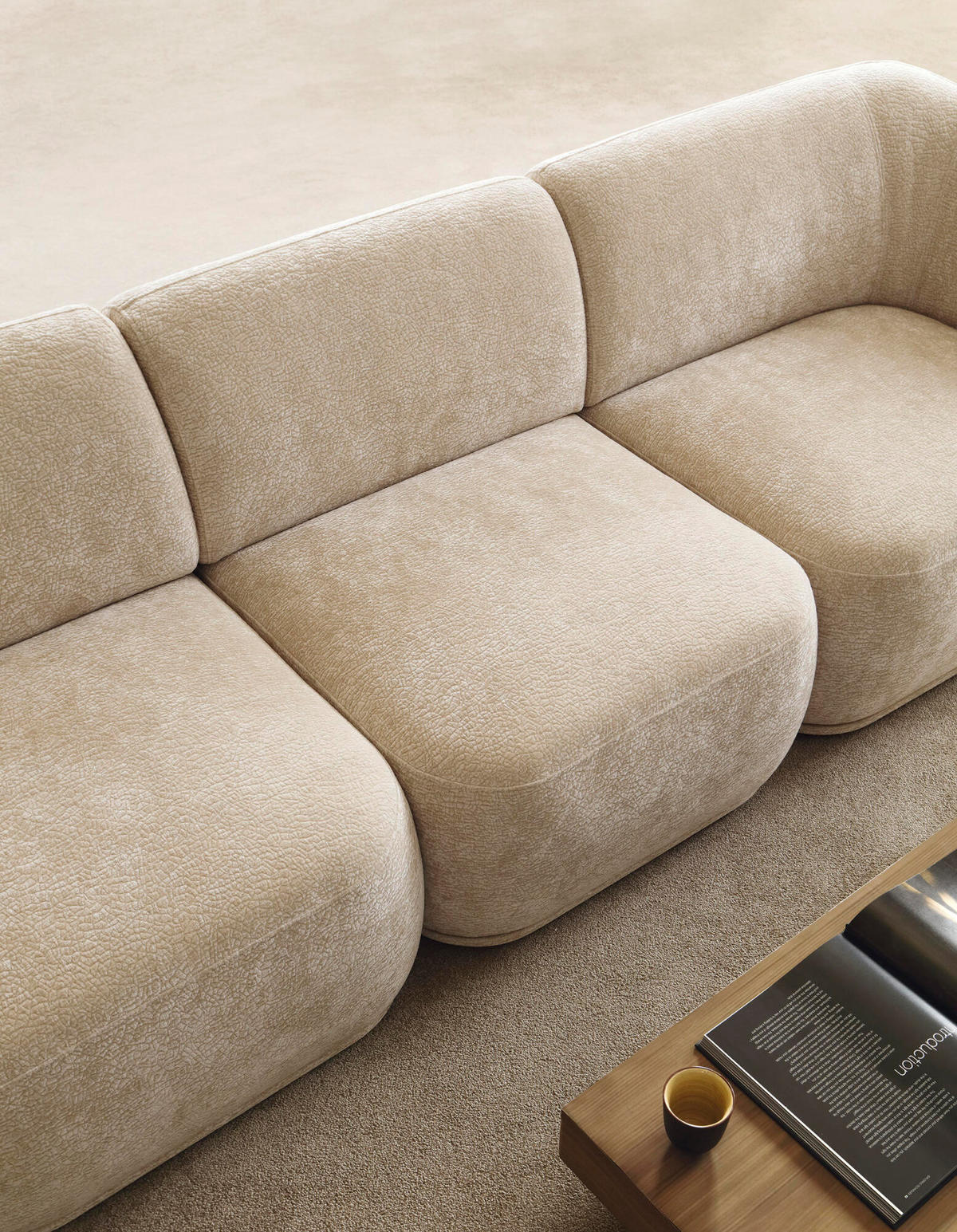 MODULSOFA NOBO Beige 76x97x75 cm - Beige, Textil (76/75/97cm) - FURNLUX