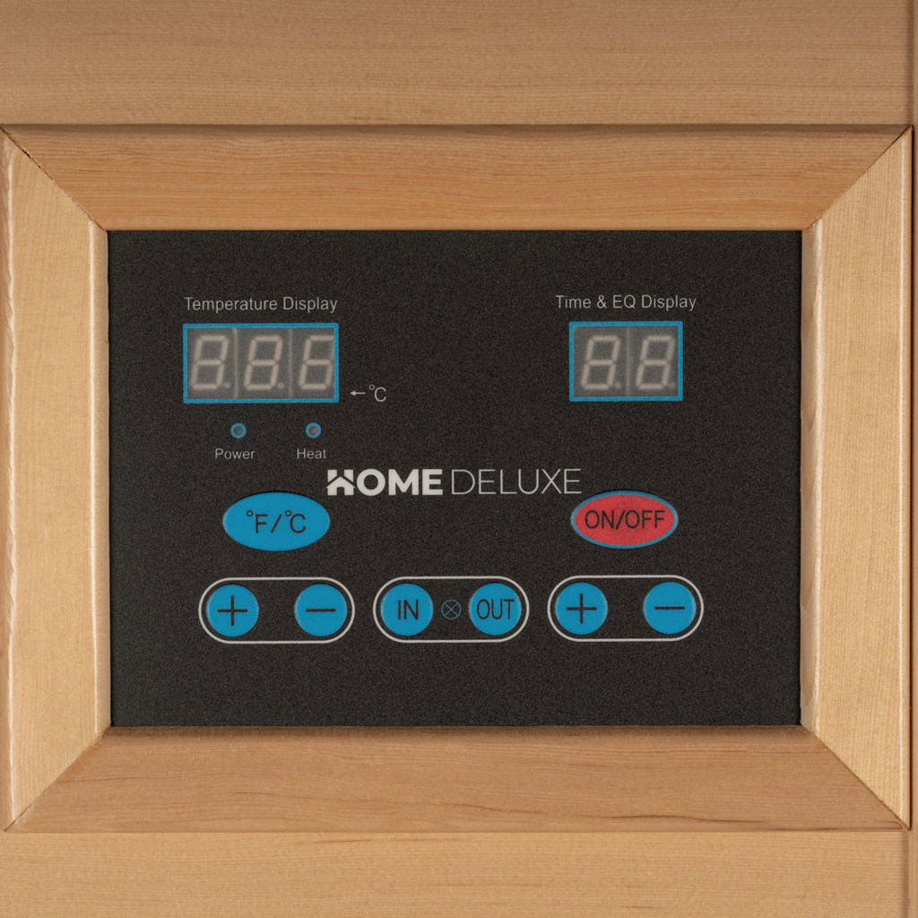 Thumbnail - Home Deluxe Infrarotkabine, Braun, Holz, 153x190x110 cm, Freizeit, Wellness, Infrarotkabinen