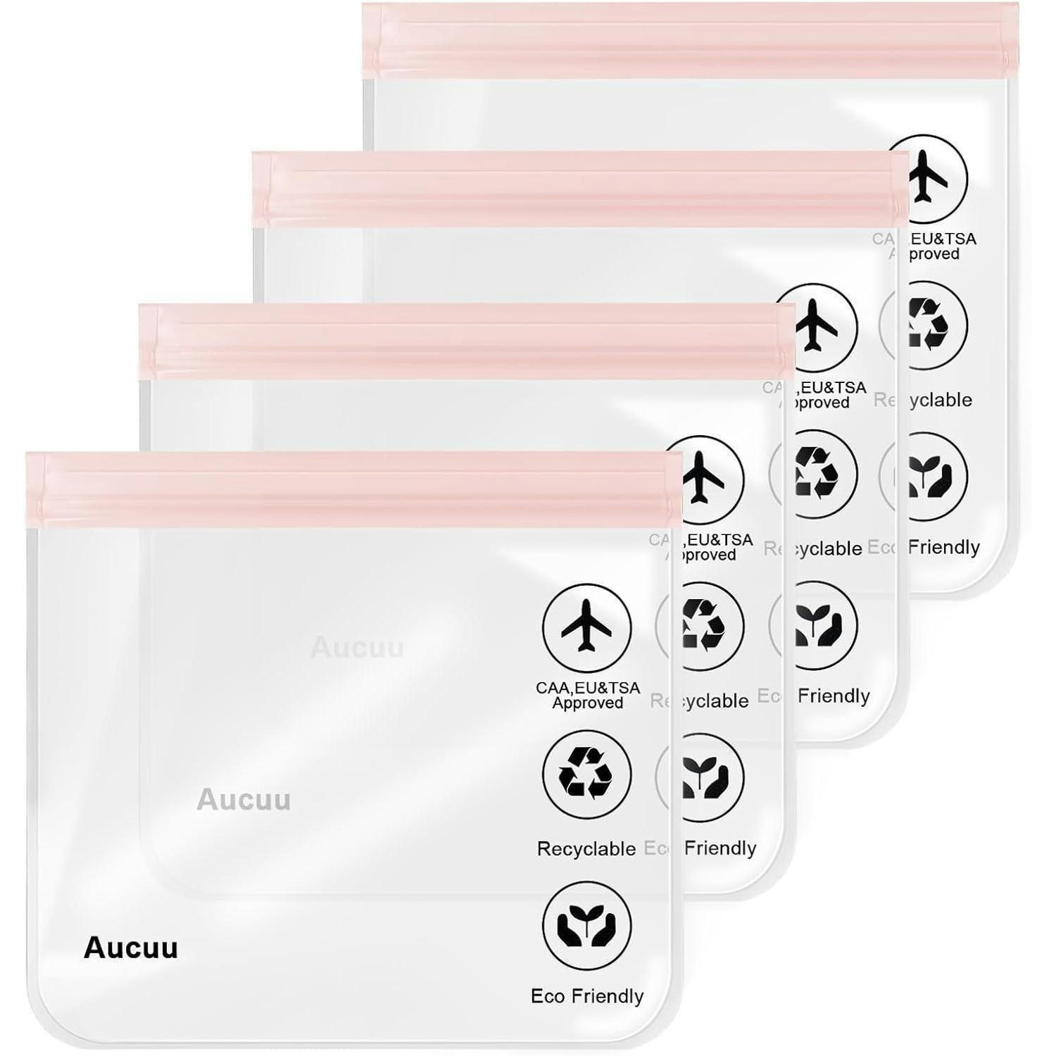 KULTURBEUTEL 4-teiliges Set 20 cm transparent - Transparent, Kunststoff (20/1/20cm)