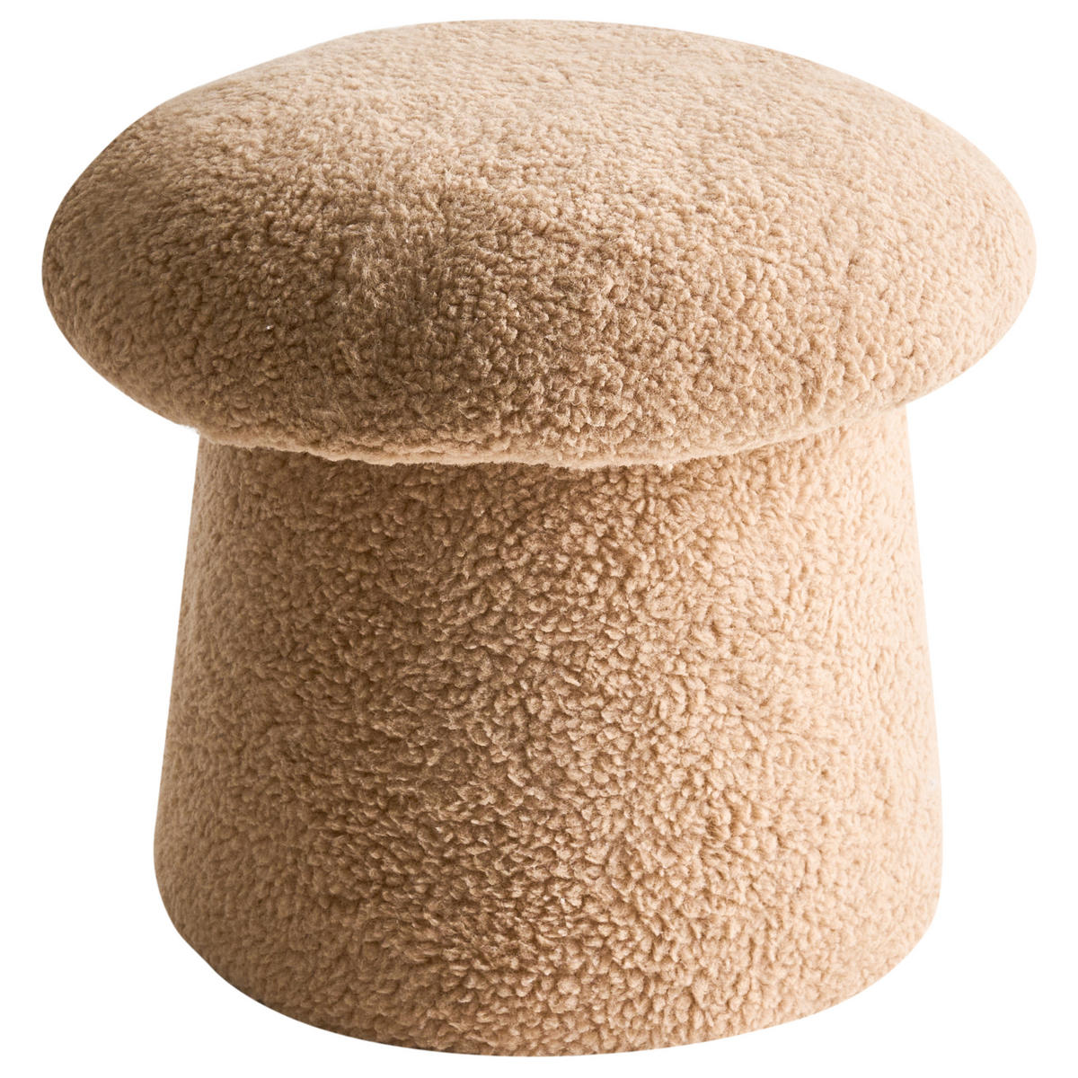POUF Beige Eufaula - Beige, Textil (45/36/45cm) - Beliani