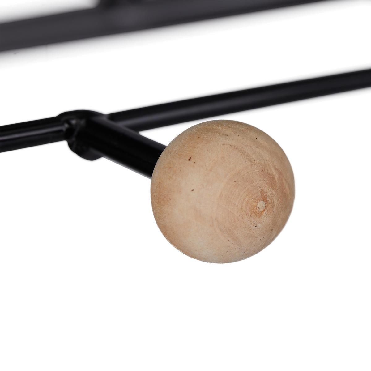 WANDREGAL - Schwarz, Holz/Metall (36/17/13cm) - Relaxdays