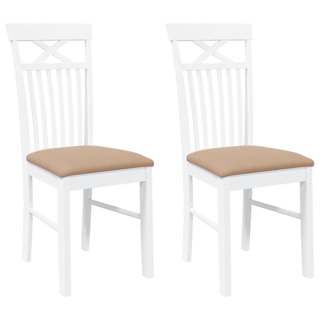 STUHL-SET 2 Stk Eisenhain 42.5/94/53.5 cm - Weiß, Holz (42.5/94/53.5cm) - ZMH