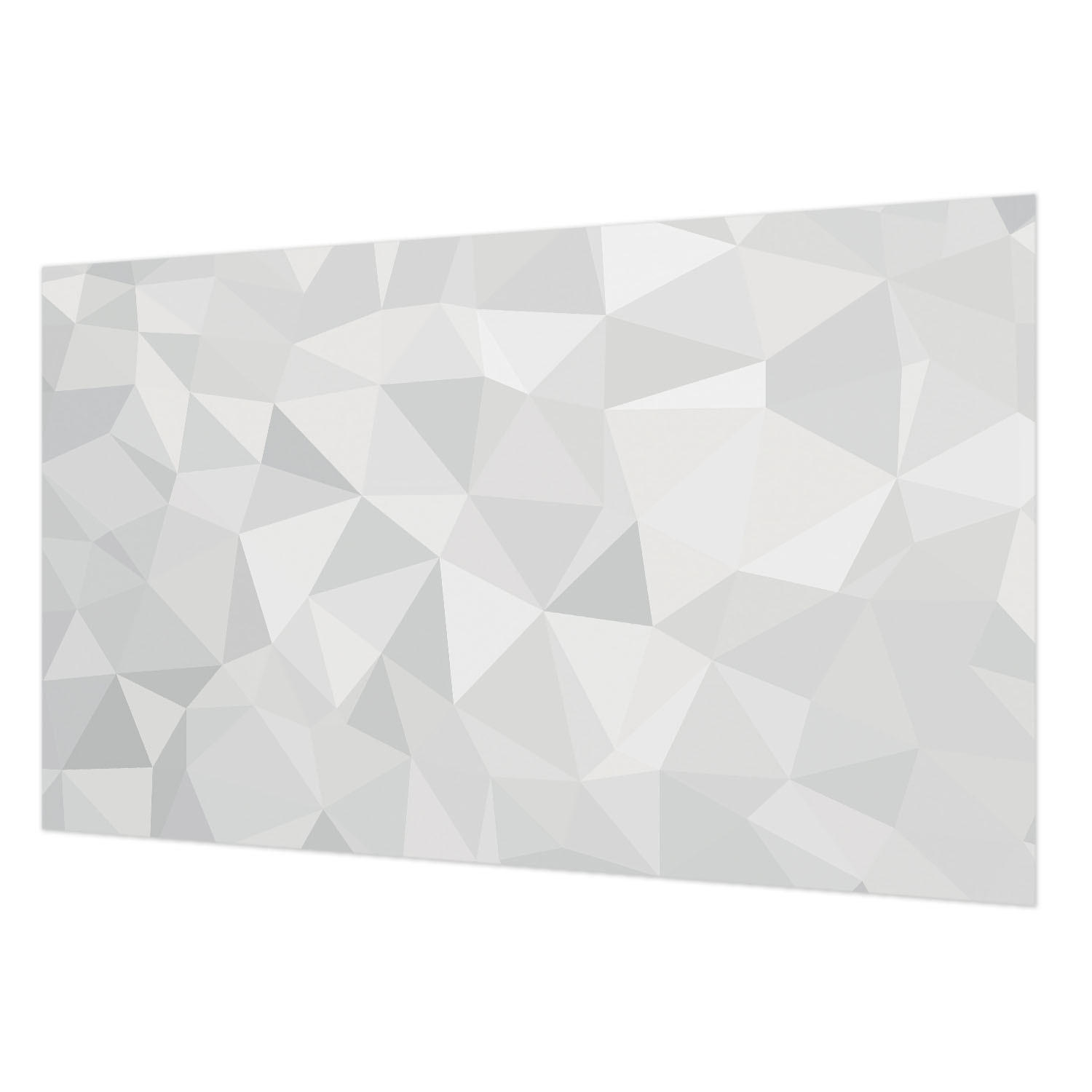 FOTOTAPETE 416x254 cm - Dreieckiges Mosaik - Weiß, Textil (416/254cm) - Wallfluent