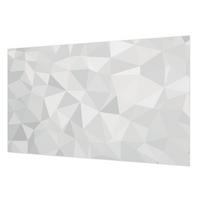 FOTOTAPETE 416x254 cm - Dreieckiges Mosaik - Weiß, Textil (416/254cm) - Wallfluent