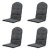 GARTENSTUHLKISSEN Panama 128/48 cm 4er-Set - Grau, Textil (48/5/128cm) - Madison