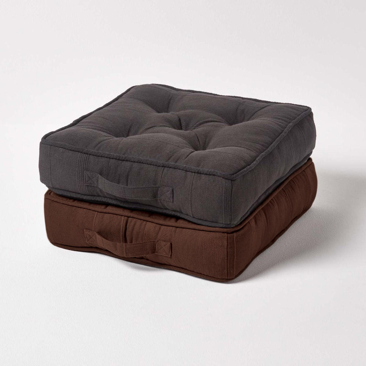 SITZKISSEN Rajput braun 40/40/8 cm - Braun, Textil (40/40/8cm) - Homescapes