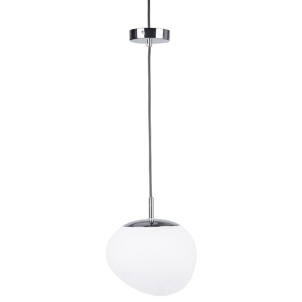 HÄNGELEUCHTE Liffel 24/24/130 cm - Weiß, Glas (24/24/130cm) - Beliani